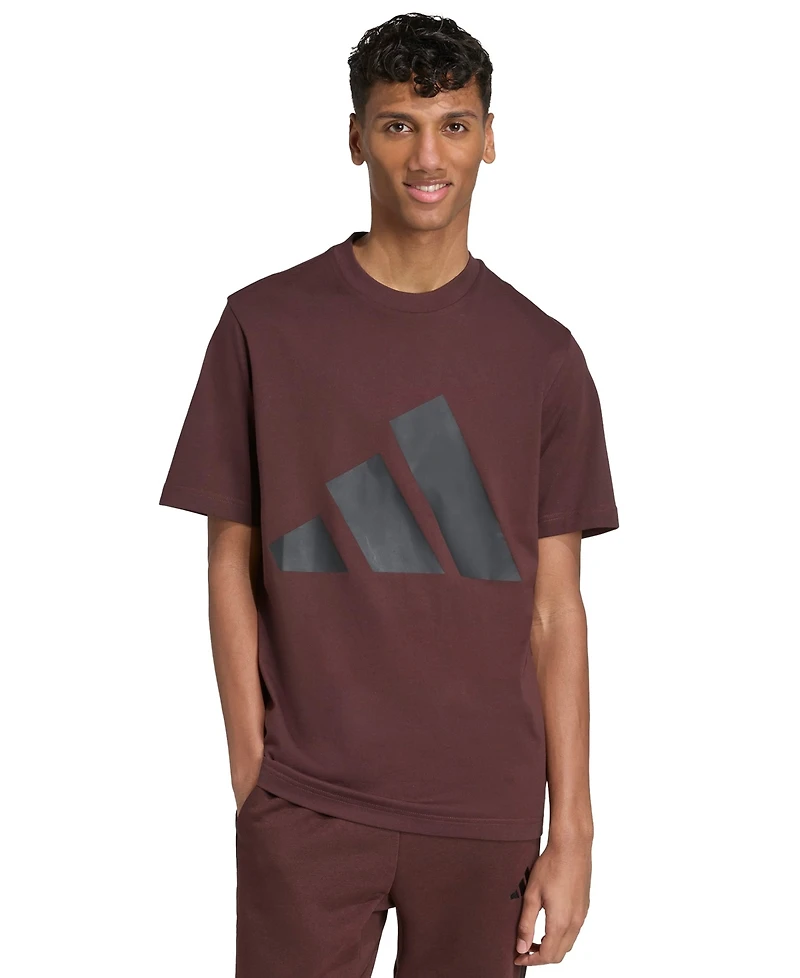 adidas Men's 3 Bar Logo Graphic Cotton T-Shirt