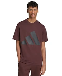 adidas Men's 3 Bar Logo Graphic Cotton T-Shirt