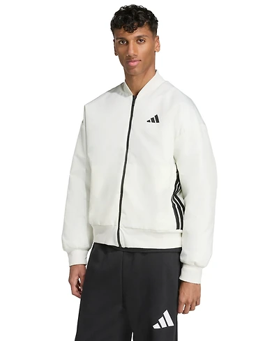 adidas Men's Stadium Long-Sleeve Bomber Jacket