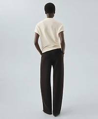 Mango Women's High Collar Wool Sweater