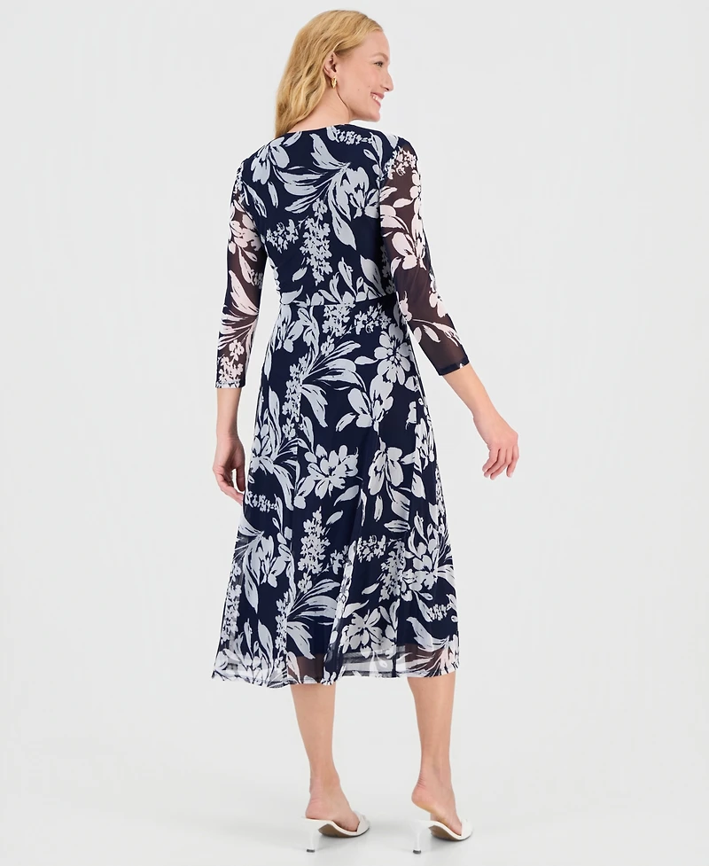 Connected Women's Side-Tie Midi Dress
