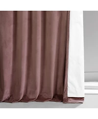 Half Price Drapes Rosehip Signature Plush Velvet Hotel Blackout Curtain