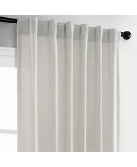 Half Price Drapes Light Sand Simply Faux Linen Curtain Pair (2 Panels)