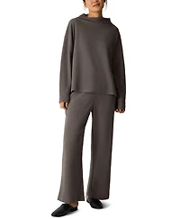 Eileen Fisher Women's Funnel Neck Long-Sleeve Box Top