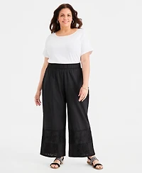 Style & Co Plus Size Patchwork Pull-On Pants
