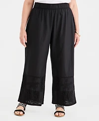 Style & Co Plus Size Patchwork Pull-On Pants