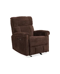 Flexsteel 34" Clint Power Gliding Recliner with Headrest Lumbar