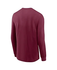 Nike Men's Garnet Florida State Seminoles Basketball Icon Two-Hit Long Sleeve T-Shirt