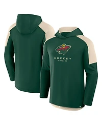 Fanatics Men's Hunter Green Minnesota Wild Meta Game Transitional Pullover Hoodie