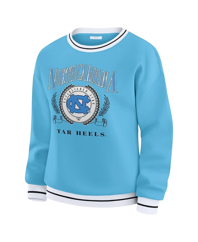 Wear by Erin Andrews Women's Carolina Blue North Tar Heels Seal Sweatshirt