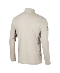 Colosseum Men's Natural Michigan State Spartans Oht Military Appreciation Quarter-Zip Jacket