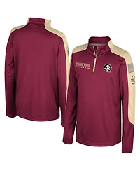 Colosseum Big Boys and Girls Garnet Florida State Seminoles Oht Military Appreciation Cyclone Quarter-Zip Windshirt