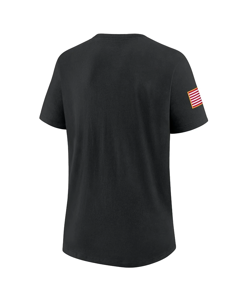 Nike Women's Black Ohio State Buckeyes 2025 Military Appreciation Dri-fit T-Shirt