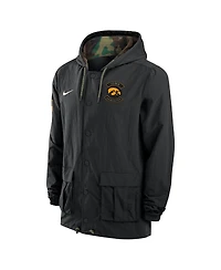 Nike Men's Black Iowa Hawkeyes 2025 Ncaa Military Appreciation Full-Snap Jacket