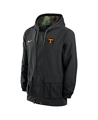 Nike Men's Black Tennessee Volunteers 2025 Ncaa Military Appreciation Full-Snap Jacket