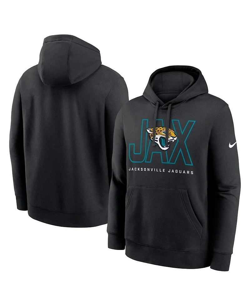 Nike Men's Black Jacksonville Jaguars Busted Play Club Fleece Pullover Hoodie
