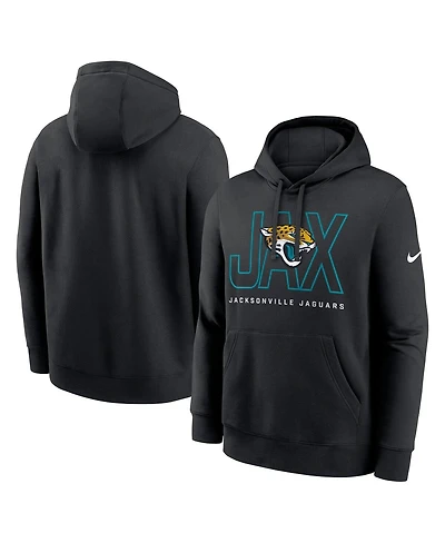 Nike Men's Black Jacksonville Jaguars Busted Play Club Fleece Pullover Hoodie