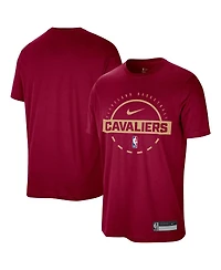 Nike Men's Wine Cleveland Cavaliers 2025/26 On-Court Flare Performance Practice T-Shirt