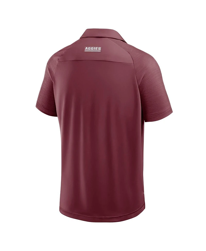 Fanatics Men's Maroon Texas A&M Aggies Take the Lead Defender Raglan Polo Shirt