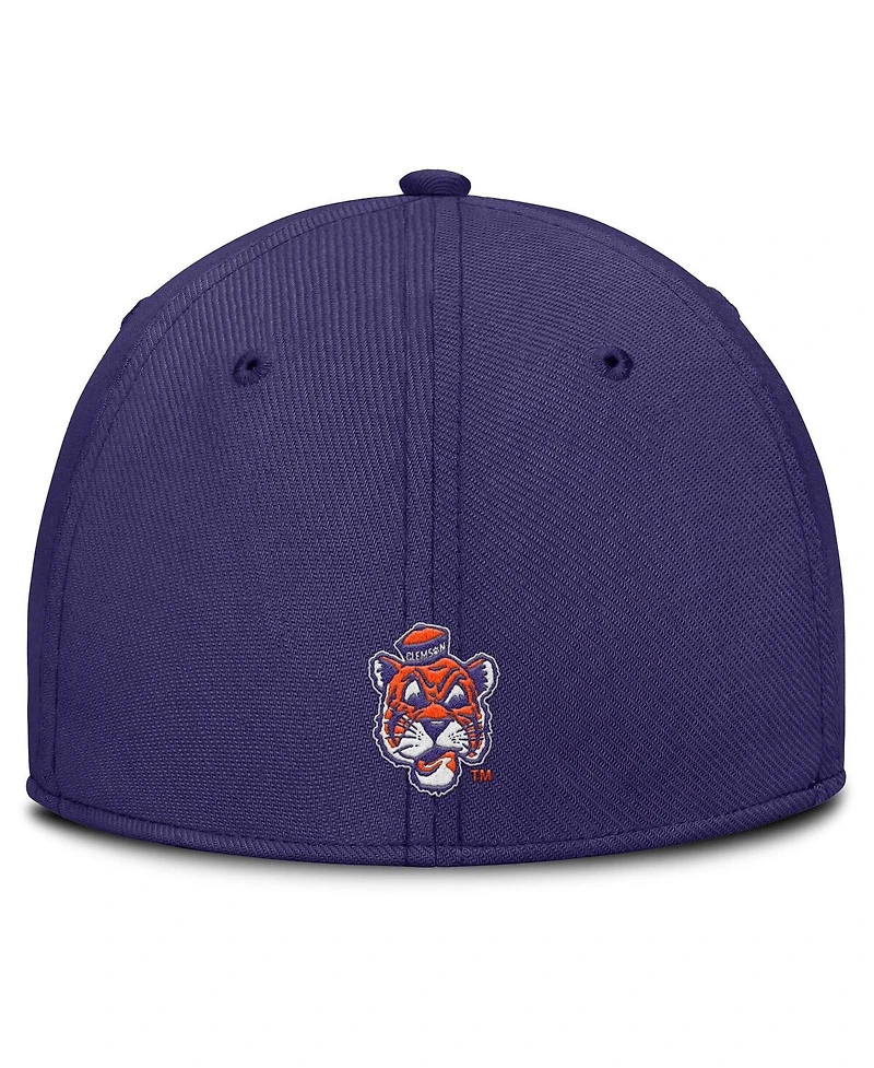 Nike Men's Purple Clemson Tigers Rise Academic Dri-fit Flex Hat