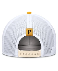 Nike Men's Natural Pittsburgh Pirates Cooperstown Collection Dri-fit Rise Trucker Adjustable Hat