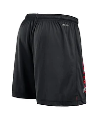 Nike Men's Scarlet/Black Ohio State Buckeyes Courtside Standard Issue Dri-fit Reversible Shorts
