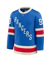 Fanatics Men's Mika Zibanejad Blue New York Rangers Centennial Premium Jersey