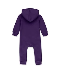Wear by Erin Andrews Baby Boys and Girls Newborn Purple Baltimore Ravens Hooded Fleece Full-Zip Coverall