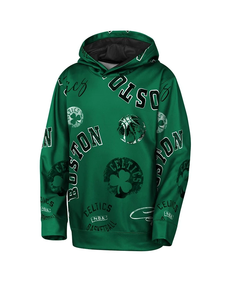 Outerstuff Big Boys and Girls Green Boston Celtics Moving Violation Hoodie