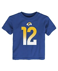 Nike Toddler Puka Nacua Royal Los Angeles Rams Player Name Number T-Shirt