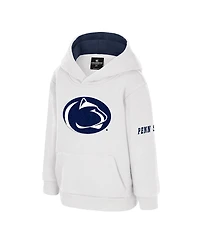 Colosseum Toddler White Penn State Nittany Lions Big Logo Volume Fleece Pullover Hoodie