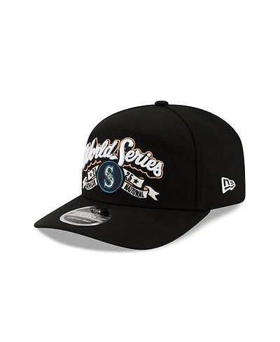 New Era Men's Black Seattle Mariners 2025 American League Champions Locker Room 9SEVENTY Adjustable Hat
