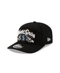 New Era Men's Black Seattle Mariners 2025 American League Champions Locker Room 9SEVENTY Adjustable Hat