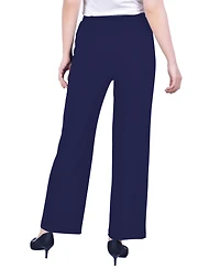 Ny Collection Plus Pull On Slim Leg Pants