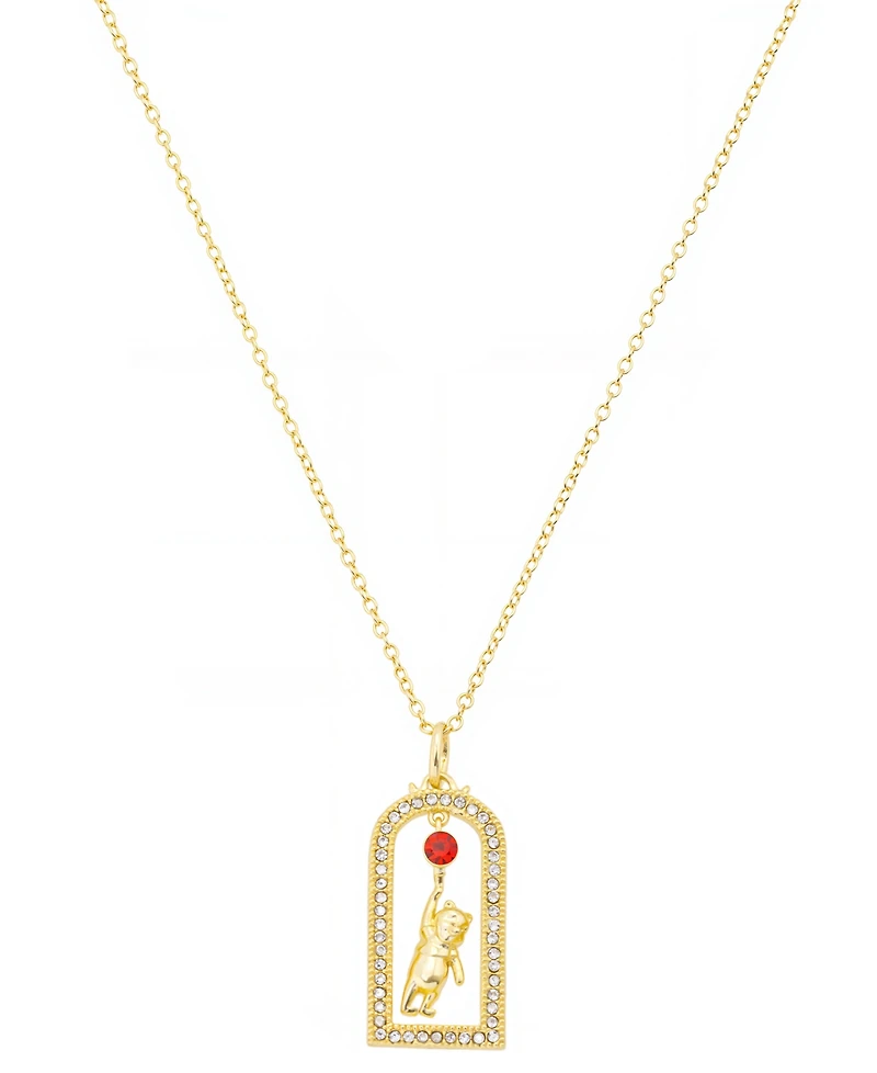 Disney Winnie the Pooh Crystal Pendant Necklace