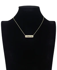 Disney Mickey Mouse and Minnie Mouse Cubic Zirconia Pendant Necklace