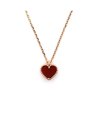 Pre-Owned Van Cleef & Arpels Sweet Alhambra Heart Pendant Necklace