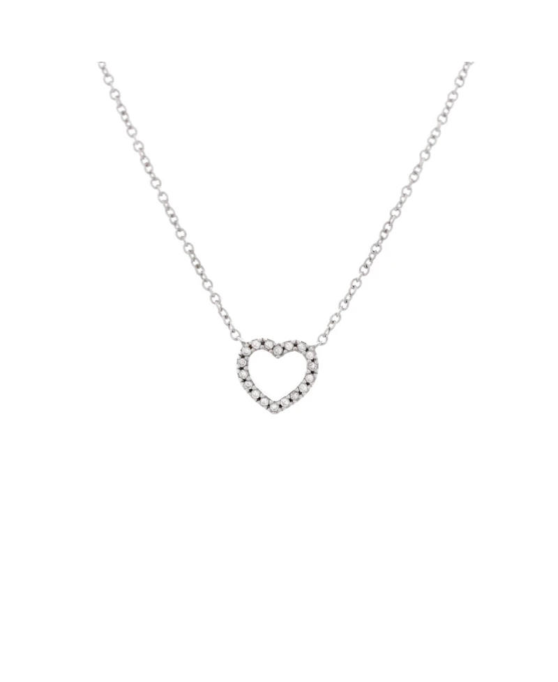 Pre-Owned Tiffany & Co. Metro Open Heart Pendant Necklace