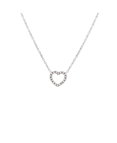 Pre-Owned Tiffany & Co. Metro Open Heart Pendant Necklace