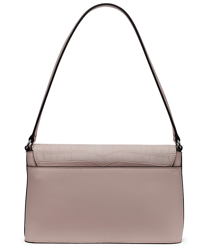 Macy's Alia Croc Magnetic Snap Shoulder Bag