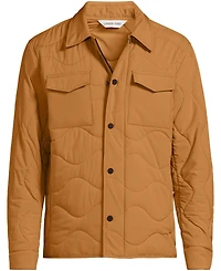 Lands' End Men's Quilted Insulated Shirt Jacket