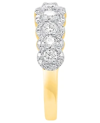 Forever Grown Diamonds Diamond Ring (1 ct. t.w.) 14K Gold Plated Sterling Silver White Rhodium