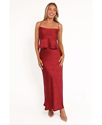 Petal and Pup Women's Belle Two Piece Set - Burgundy