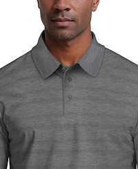 Pga Tour Men's Jaspe Print Long-Sleeve Golf Polo Shirt