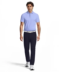 Pga Tour Men's All-Over Micro Jacquard Short-Sleeve Golf Polo Shirt