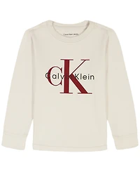 Calvin Klein Boys 2T-7 3-Piece Stand Collar Vest, T-Shirt and Joggers Set