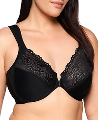 Glamorise Plus WonderWire Front-Closure Underwire Bra