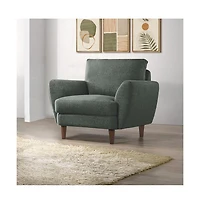 Burnside Contemporary Upholstered Chair, Green