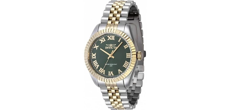 Invicta Women's Specialty Quartz 3 Hand Green Dial Watch