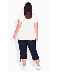 Avenue Women's Cotton Cinch Capri